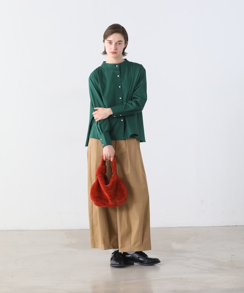 Kelen（ケレン）の「「KELEN/ケレン」ノットデザイン エコファーバッグ（トートバッグ・レディース・ライトカーキ/ピンク/オレンジ/ブルー・FREE）」の8枚目の写真