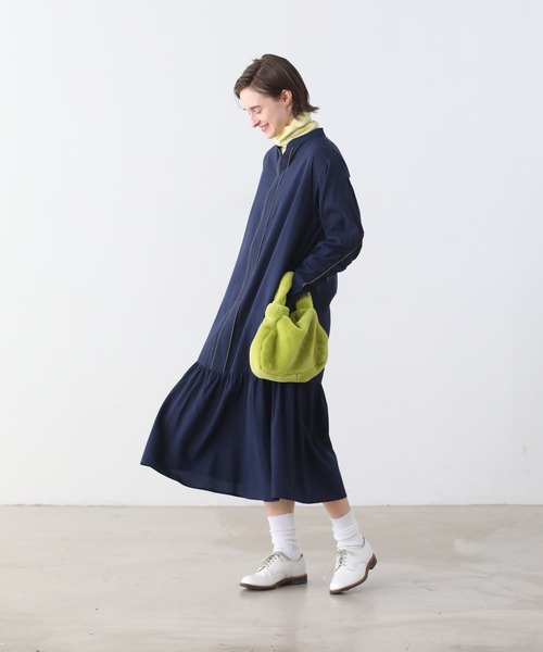 Kelen（ケレン）の「「KELEN/ケレン」ノットデザイン エコファーバッグ（トートバッグ・レディース・ライトカーキ/ピンク/オレンジ/ブルー・FREE）」の12枚目の写真