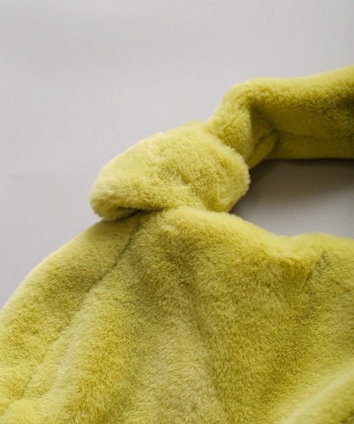 Kelen（ケレン）の「「KELEN/ケレン」ノットデザイン エコファーバッグ（トートバッグ・レディース・ライトカーキ/ピンク/オレンジ/ブルー・FREE）」の16枚目の写真