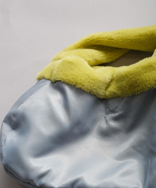 Kelen（ケレン）の「「KELEN/ケレン」ノットデザイン エコファーバッグ（トートバッグ・レディース・ライトカーキ/ピンク/オレンジ/ブルー・FREE）」の18枚目の写真