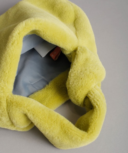 Kelen（ケレン）の「「KELEN/ケレン」ノットデザイン エコファーバッグ（トートバッグ・レディース・ライトカーキ/ピンク/オレンジ/ブルー・FREE）」の20枚目の写真