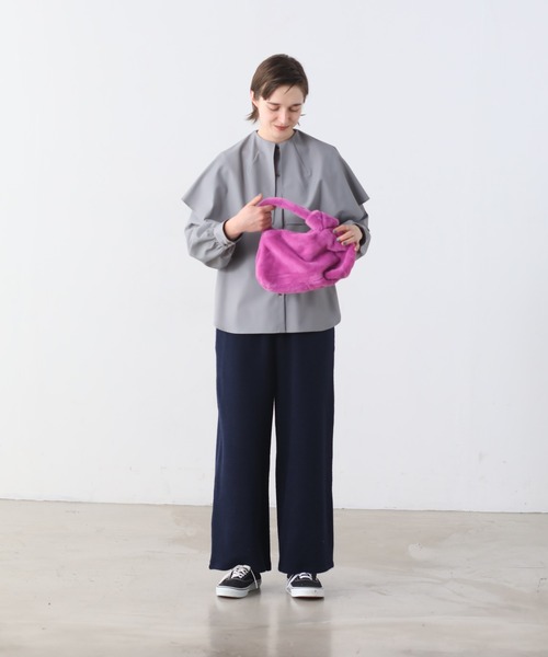 Kelen（ケレン）の「「KELEN/ケレン」ノットデザイン エコファーバッグ（トートバッグ・レディース・ライトカーキ/ピンク/オレンジ/ブルー・FREE）」の21枚目の写真