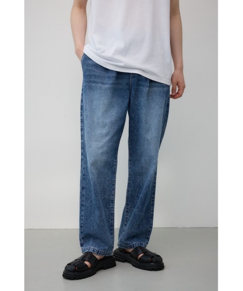 AZUL by moussy(アズールバイマウジー)の「AZUL DENIM リラックスワイドデニム(デニムパンツ・メンズ・ブラック/ブルー/ライトブルー・FREE)」の1枚目の写真