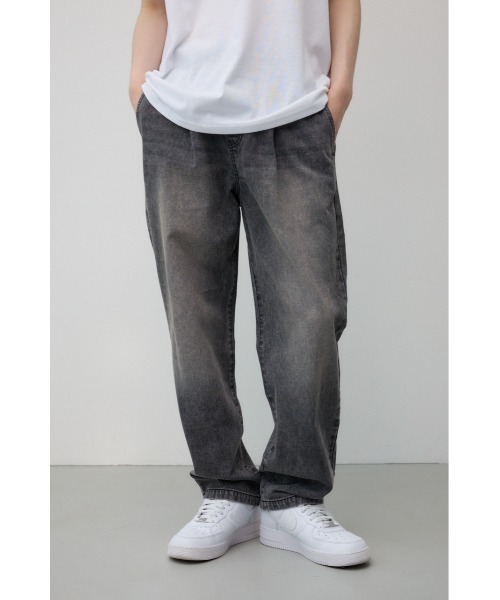 AZUL by moussy(アズールバイマウジー)の「AZUL DENIM リラックスワイドデニム(デニムパンツ・メンズ・ブラック/ブルー/ライトブルー・FREE)」の2枚目の写真