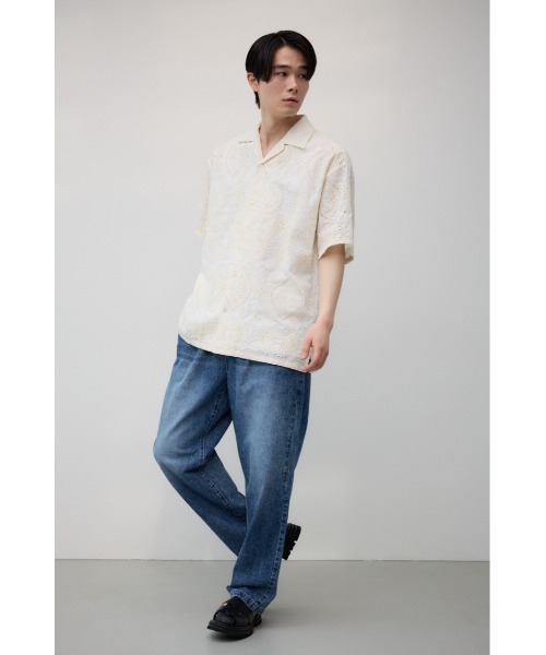 AZUL by moussy(アズールバイマウジー)の「AZUL DENIM リラックスワイドデニム(デニムパンツ・メンズ・ブラック/ブルー/ライトブルー・FREE)」の17枚目の写真