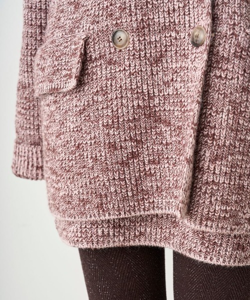 SNIDEL(スナイデル)の「ニットジャケット(その他アウター・レディース・グレー/キャメル/ピンク・FREE)」の11枚目の写真