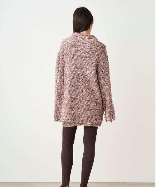 SNIDEL(スナイデル)の「ニットジャケット(その他アウター・レディース・グレー/キャメル/ピンク・FREE)」の7枚目の写真