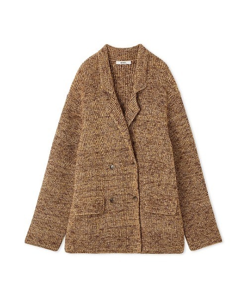 SNIDEL(スナイデル)の「ニットジャケット(その他アウター・レディース・グレー/キャメル/ピンク・FREE)」の6枚目の写真