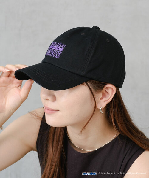 BIRTHDAY BAR（バースデイバー）の「【mentos　メントス】ベーシックロゴキャップ（ハット・レディース・ホワイト/ブラック・0）」の2枚目の写真