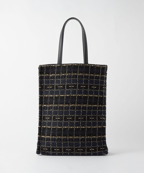 green label relaxing（グリーンレーベルリラクシング）の「ミックスツイード トートバッグ（トートバッグ・レディース・ネイビー/グレー/ベージュ・FREE）」の3枚目の写真