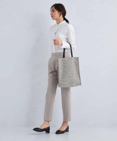 green label relaxing（グリーンレーベルリラクシング）の「ミックスツイード トートバッグ（トートバッグ・レディース・ネイビー/グレー/ベージュ・FREE）」の4枚目の写真
