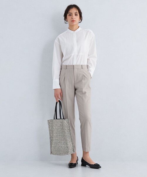 green label relaxing（グリーンレーベルリラクシング）の「ミックスツイード トートバッグ（トートバッグ・レディース・ネイビー/グレー/ベージュ・FREE）」の6枚目の写真