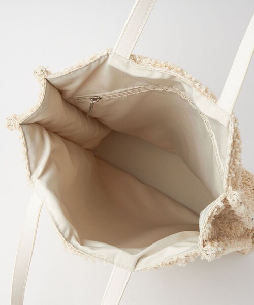 green label relaxing（グリーンレーベルリラクシング）の「ミックスツイード トートバッグ（トートバッグ・レディース・ネイビー/グレー/ベージュ・FREE）」の19枚目の写真