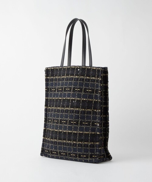 green label relaxing（グリーンレーベルリラクシング）の「ミックスツイード トートバッグ（トートバッグ・レディース・ネイビー/グレー/ベージュ・FREE）」の21枚目の写真