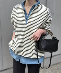 Emma Taylor（エマテイラー）の「【新色追加！】ライトダンボールフロント2wayロングスリーブプルオーバー（Tシャツ/カットソー）」