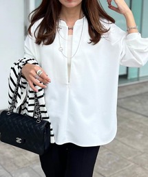 Emma Taylor | 【着ごこちシリーズ】ライトダンボールフロント2wayロングスリーブプルオーバー(Tシャツ/カットソー)