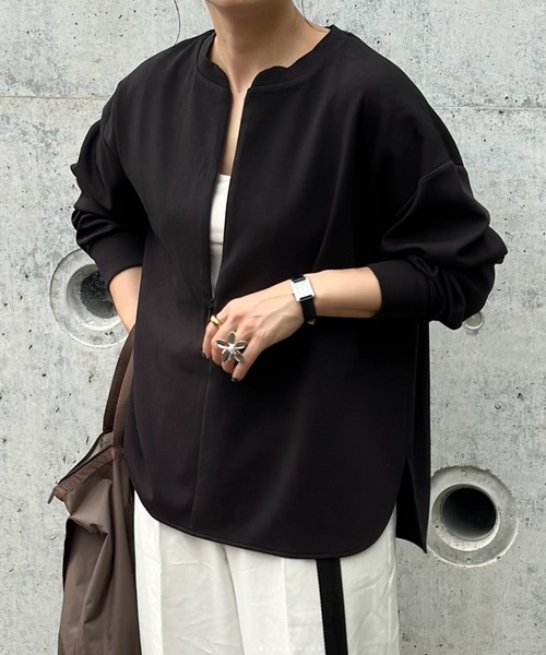 新色追加！】ライトダンボールフロント2wayロングスリーブプルオーバー