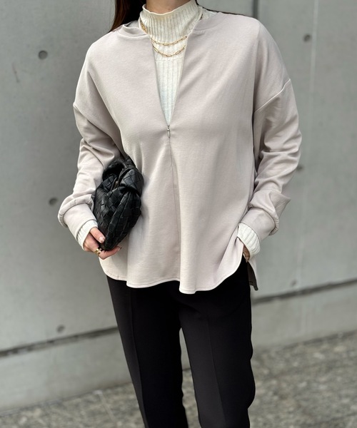 新色追加！】ライトダンボールフロント2wayロングスリーブプルオーバー