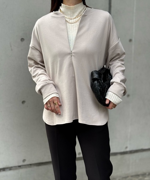 新色追加！】ライトダンボールフロント2wayロングスリーブプルオーバー