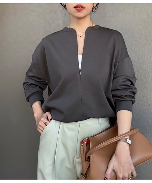 新色追加！】ライトダンボールフロント2wayロングスリーブプルオーバー