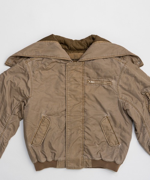 フーデッドボンバーオーバージャケット / Hooded Bomber Over Jacket