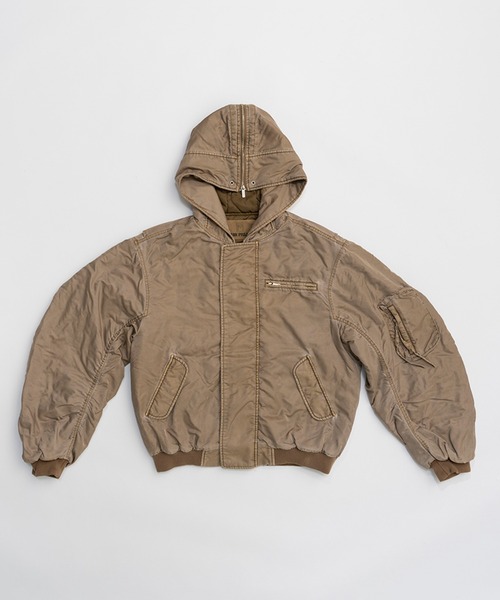 フーデッドボンバーオーバージャケット / Hooded Bomber Over Jacket