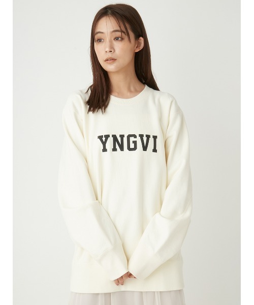 FRAY I.D♡ロゴスウェット♡ FRAY I.D - フレンチロゴスウェット( GRY ) 綿 / 裾・袖のリブ