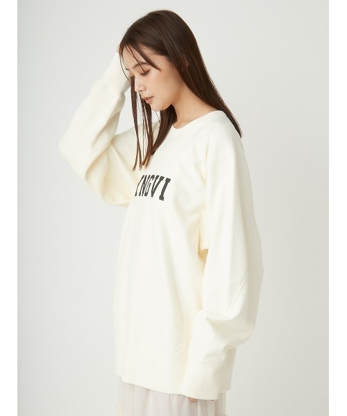 FRAY I.D♡ロゴスウェット♡ FRAY I.D - フレンチロゴスウェット( GRY ) 綿 / 裾・袖のリブ