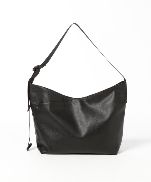 RAGEBLUE（レイジブルー）の「シンセティックレザー/ラージショルダーバッグ（ショルダーバッグ・メンズ・ブラック・FREE）」の14枚目の写真