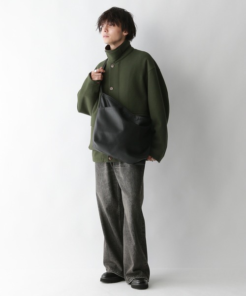 RAGEBLUE（レイジブルー）の「シンセティックレザー/ラージショルダーバッグ（ショルダーバッグ・メンズ・ブラック・FREE）」の11枚目の写真