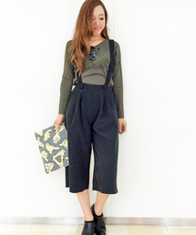 VENCEEXCHANGE | T/Nピーチサス付きガウチョパンツ(その他パンツ)