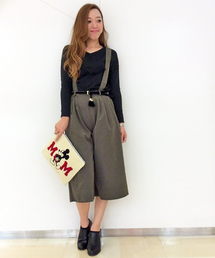 VENCEEXCHANGE | T/Nピーチサス付きガウチョパンツ(その他パンツ)