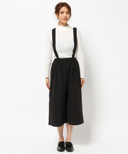 VENCEEXCHANGE（ヴァンスエクスチェンジ）の「T/Nピーチサス付きガウチョパンツ（その他パンツ・レディース・ブラック/ライトブラウン/ダークグリーン・SMALL/MEDIUM）」の4枚目の写真