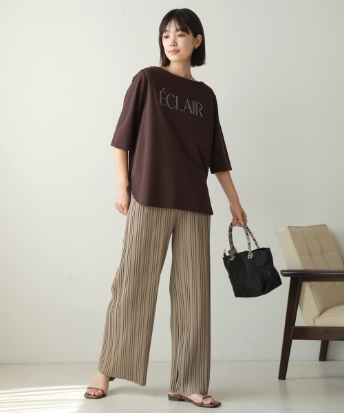 Bou Jeloud（ブージュルード）の「プリーツパンツ（その他パンツ・レディース・オフホワイト/ブラック/グレイッシュベージュ・M）」の15枚目の写真