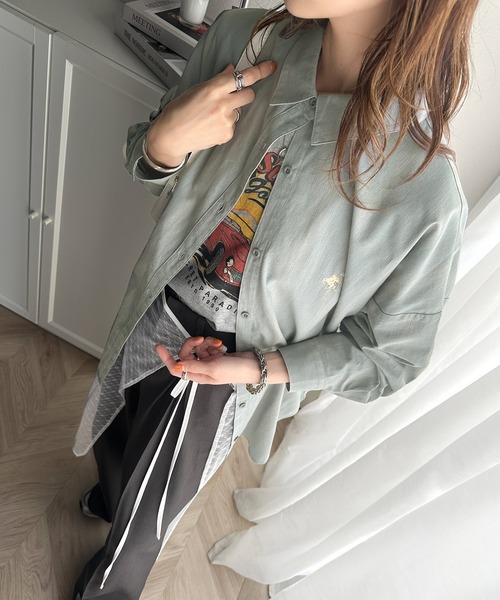 DRAWER⭐️コットン　シャツ⭐️ストライプ DRAWER⭐️コットン シャツ⭐️ストライプ Drawer ストライプ シャツ 36