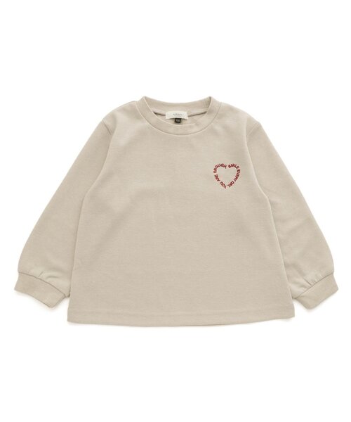Seraph(セラフ)の「ハートロゴTシャツ(Tシャツ/カットソー・キッズ・ブラック/ベージュ/ピンク・90/140/130/80/120/110/100)」の10枚目の写真