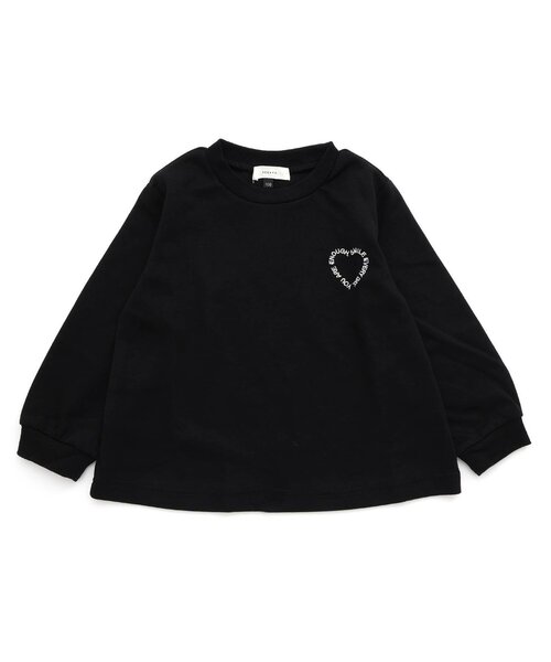 Seraph(セラフ)の「ハートロゴTシャツ(Tシャツ/カットソー・キッズ・ブラック/ベージュ/ピンク・90/140/130/80/120/110/100)」の13枚目の写真