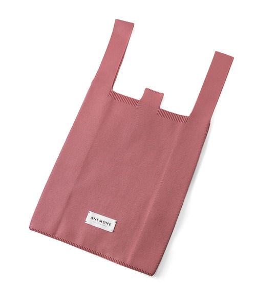 ANEMONE（アネモネ）の「シンプルニットトートバッグ[M]【動画あり】（トートバッグ・レディース・ターコイズブルー/ピンク/ダークグレー/オレンジ/ネイビー/アイボリー/ラベンダー/ブルー/O・FREE）」の18枚目の写真