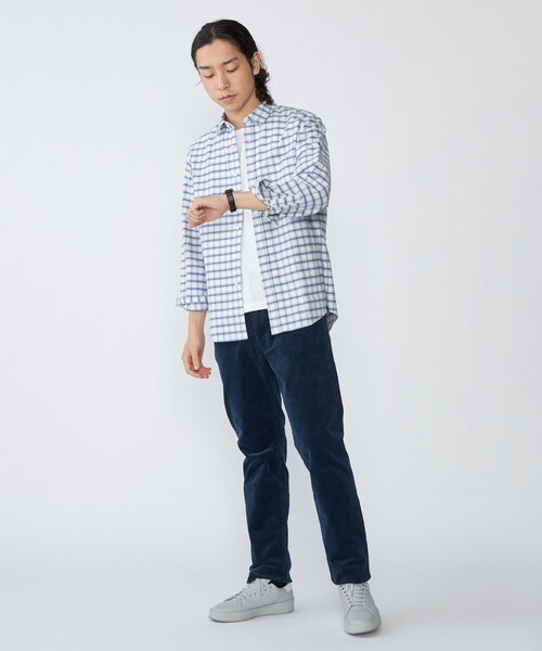 SHIPS（シップス）の「SHIPS: レギュラーカラー オンブレ チェック ネルシャツ（シャツ/ブラウス・メンズ・オフホワイト/レッド/ライトブルー/ブラウン・SMALL/X-LARGE/LARGE/MEDIUM）」の5枚目の写真