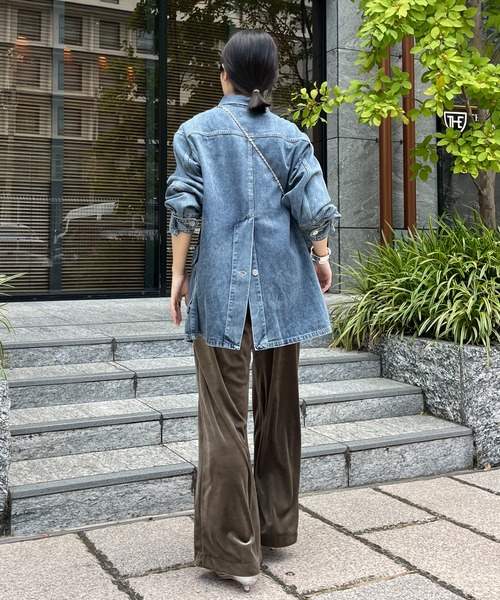 DouDou（ドゥドゥ）の「【WEB限定】デニムジャケット（デニムジャケット・レディース・ネイビー・FREE）」の8枚目の写真