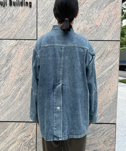 DouDou（ドゥドゥ）の「【WEB限定】デニムジャケット（デニムジャケット・レディース・ネイビー・FREE）」の15枚目の写真