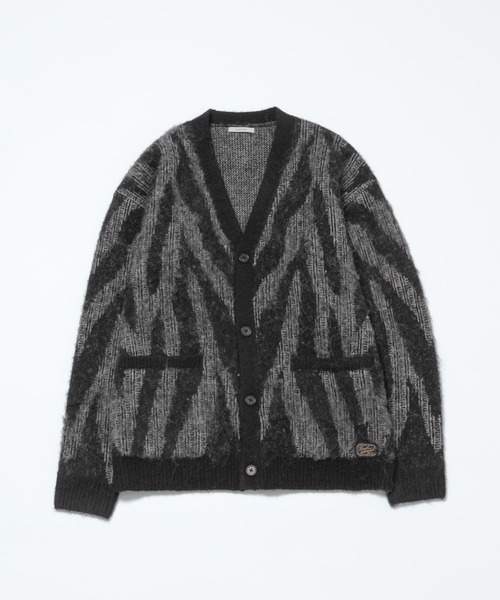 BAYFLOW（ベイフロー）の「7ゲージミックス柄ニットカーディガン（カーディガン/ボレロ・メンズ・グレー/ブラウン/イエロー・MEDIUM/LARGE）」の19枚目の写真