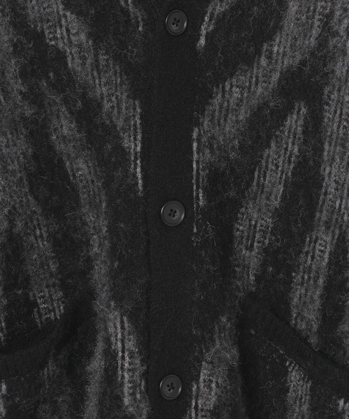 BAYFLOW（ベイフロー）の「7ゲージミックス柄ニットカーディガン（カーディガン/ボレロ・メンズ・グレー/ブラウン/イエロー・MEDIUM/LARGE）」の14枚目の写真