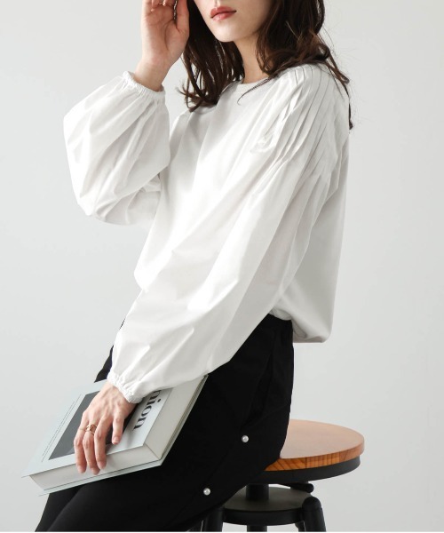セール】タックスリーブブラウス（Tシャツ/カットソー）｜La