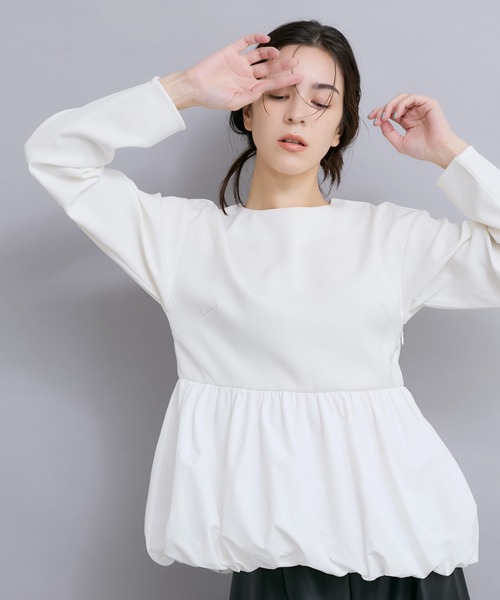 【セール】【セットアップ対応】バルーンドッキングブラウス（シャツ/ブラウス）｜LE CERCLE par rope'（ルセルクルパーロペ）