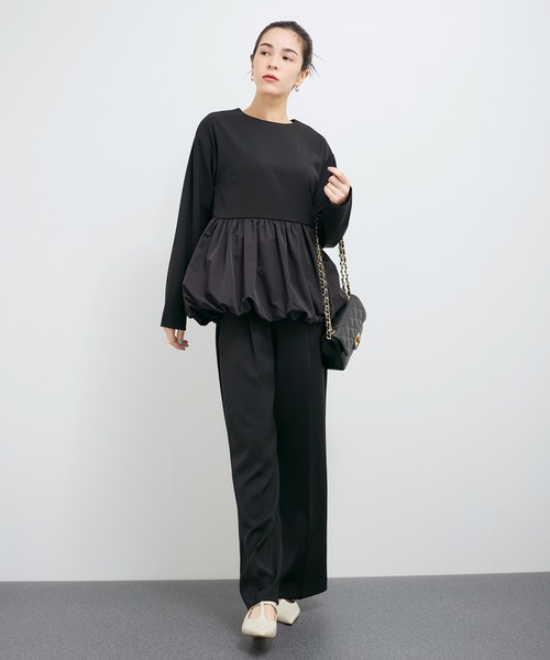 【セール】【セットアップ対応】バルーンドッキングブラウス（シャツ/ブラウス）｜LE CERCLE par rope'（ルセルクルパーロペ）