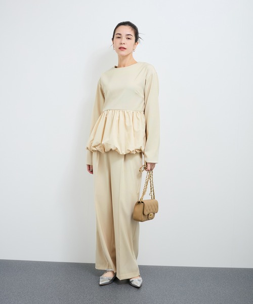 【セール】【セットアップ対応】バルーンドッキングブラウス（シャツ/ブラウス）｜LE CERCLE par rope'（ルセルクルパーロペ）