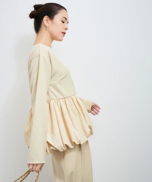 【セール】【セットアップ対応】バルーンドッキングブラウス（シャツ/ブラウス）｜LE CERCLE par rope'（ルセルクルパーロペ）