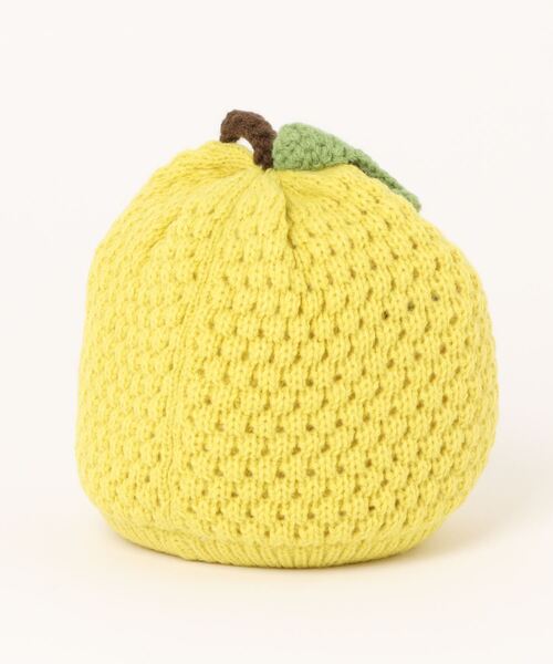 HAKKA BABY（ハッカベビー）の「[ベビー]フルーツモチーフニット帽（ニットキャップ/ビーニー・キッズ・レッド/ピンク/ボルドー/ライトグリーン・FREE）」の5枚目の写真