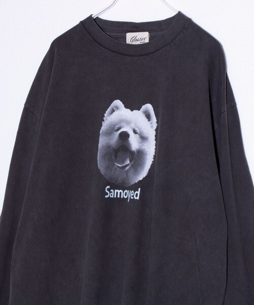 GLOSTER（グロスター）の「【GLOSTER/グロスター】DOG&CAT 犬猫プリント ピグメント プリントロンT 長袖Tシャツ（Tシャツ/カットソー・メンズ・ブラック系その他/ブラック系その他3/ブラック系その他5/その他/ブラック系その他2/ブラック系その他4/ブラック系その他6/ブラック系その他7・S/M/L）」の7枚目の写真